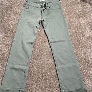 Olive green Hudson jeans size 26